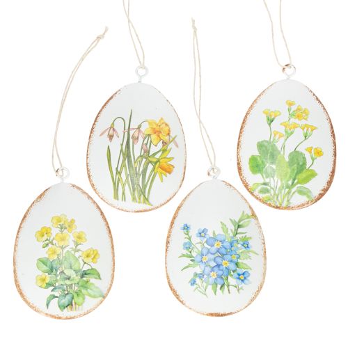 Artikel Ostereier mit Frühlingsblumen ideal für Osterstrauß oder Fenster 8cm 8 St